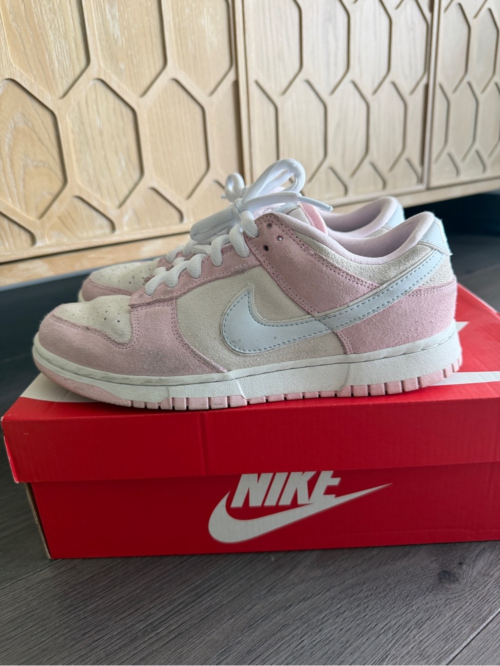 Nike Low Sneakers - Light Pink & White- size 8 women’s - Picture 4 of 4